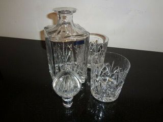 Marquis by Waterford Decanter And Two Glasses - 8