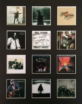Neil Young Lp Discography Picture 14” X 11” Postage