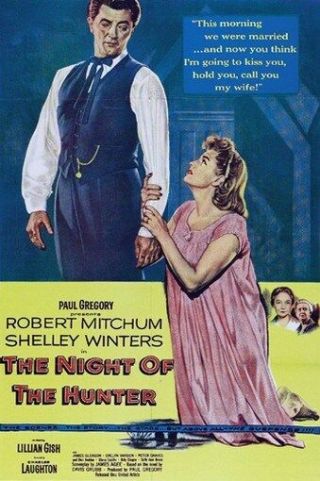 The Night Of The Hunter Movie Poster Robert Mitchum 1