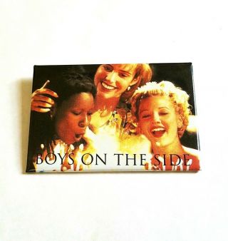 Rare 1995 Boys On The Side Movie Promo Pin - Drew Barrymore Whoopi Button