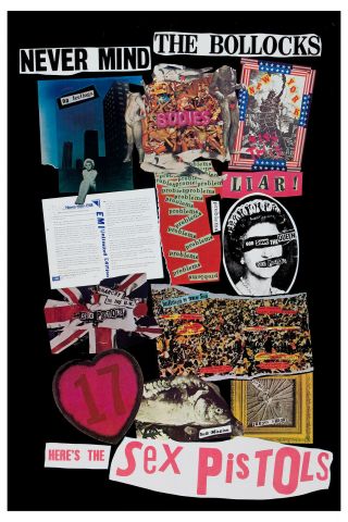 The Sex Pistols Never Mind The Bollocks Promo Poster 1977 Large Format 24x36
