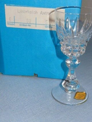 Vintage Bleikristall Nachtmann Germany Cut Crystal ASTRA Cordials (10) 3
