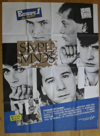 Simple Minds French Concert Poster 