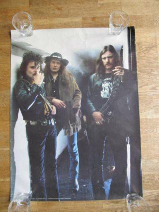 Vintage 1980s Motorhead Poster - The Classic Line Up