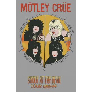 Motley Crue Shout At The Devil Poster Flag Official Fabric Premium Textile