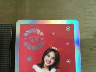 Twice Nayeon 3rd Mini Album Twicecoaster LANE1 Christmas Officia Photo Card 1pcs 5