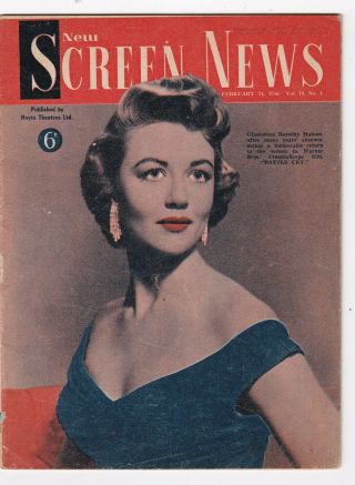 Screen News February 24,  1956 Dorothy Malone