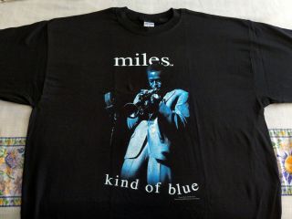 Vintage Jazz T - Shirt - Miles Davis - Bob Parent - 2000 Black Xxl Orleans Nm