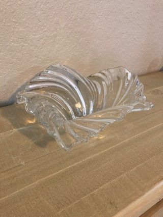 Mikasa Belle Epoque Centerpiece Bowl 12.  5 " Crystal Glass