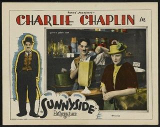Sunnyside Movie Poster Charlie Chaplin Rare Hot Vintage