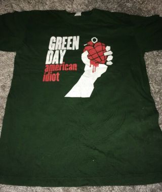 Green Day American Idiot Tour Tshirt 2005 Size L