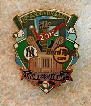 Hard Rock Cafe York Yankee Stadium 10th Anniversary Pin