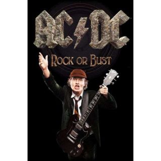 Ac/dc - Rock Or Bust " - Large Size Textile Poster/flag - Official Item