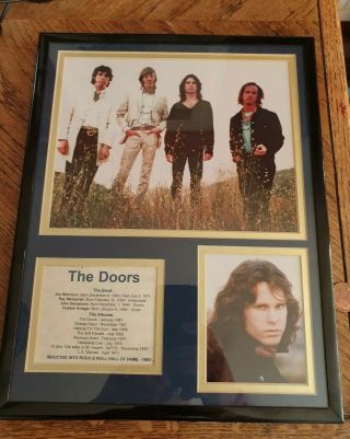 The Doors With The Albums Discography 11 " X14 " With Frame Photo Collage
