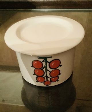 Vintage Arabia Finland Pomona Red Currant Jam Jar With Lid