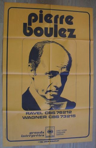 Pierre Boulez French Promo Poster 