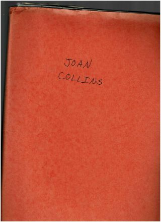 Scrapbook/folder - Joan Collins - Articles - Mag Photos Etc - Thick