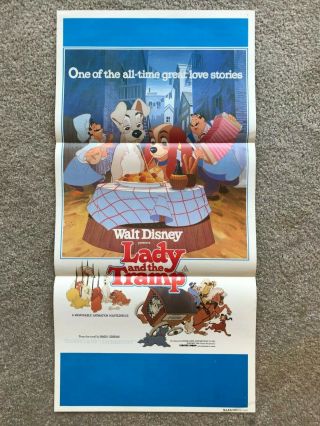 Daybill Poster 13x28 Lady And The Tramp (rr1980 