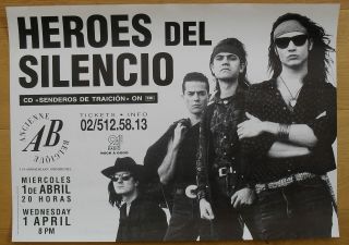 Heroes Del Silencio Concert Poster 