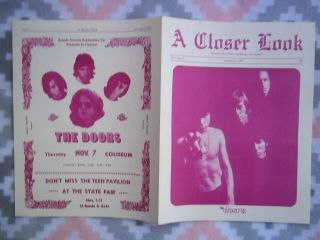 The Doors A Closer Look Phoenix Teen Paper 11/1/68.