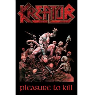 Kreator Pleasure To Kill Poster Flag Official Fabric Textile Wall Banner