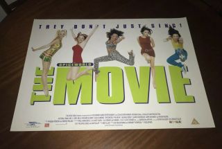 Spice Girls Official Spiceworld The Movie Promotional Poster Very Rare