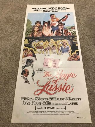 Daybill Poster 13x30: The Magic Of Lassie (1978) James Stewart