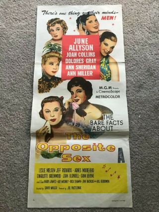 Daybill Poster 13x30: The Opposite Sex (1956) June Allyson Joan Collins