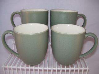 Noritake Stoneware Colorwave Green Set Of (4) Large Coffee Mugs Japan 8485