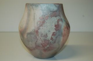 Wood Fired Salt Glazed Studio Pottery Vase created by Chuck Solberg St.  Paul,  MN 2