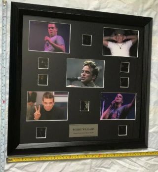 Framed,  Mounted Film Cell Picture: Robbie Williams:,  Limited Edition