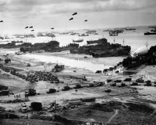 Normandy Beach Supply 1944 Ww2 8x10 Photo Print 4287 - Wco