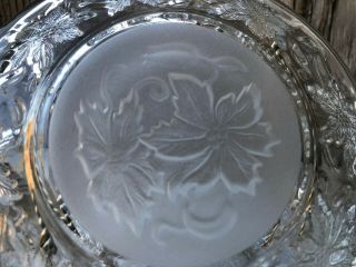Princess House Dishes Fantasia Clear Small B&B Or Dessert Plates Set Of 3 Frost 6