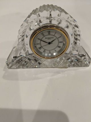 Vintage Waterford Crystal Desk Mantle Clock Ireland