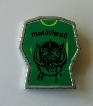 Motorhead Shirt Old Insert Style Metal Pin Badge From The 1980 
