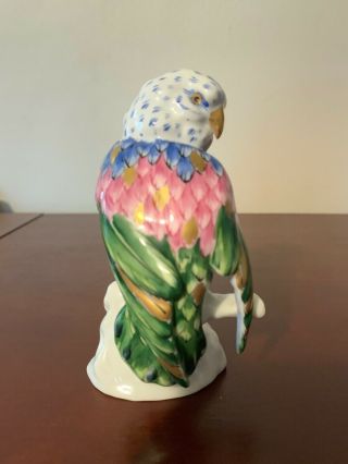 Vista Alegre Portugal Hand Painted Porcelain Parakeet