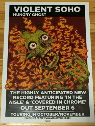 Violent Soho: Hungry Ghost Rare Aussie/oz In Store Promo Poster