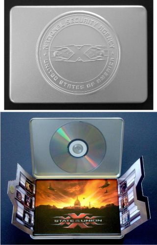 Xxx State Of The Union Samuel L Jackson Ice Cube Metal Case Cd - Rom Press Kit
