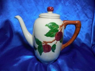 Vintage Franciscan Desert Apple Coffee/tea Pot Circa 1940s Usa Rare Perfect