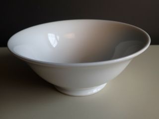 Vtg Pillivuyt Porcelain France White Medium Salad Serving Bowl 7 3/4 "