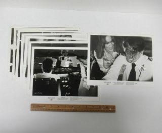 8 Vintage 1974 (8x10) Movie Media Press Photos Airport 1975 Disaster Film Wz7588
