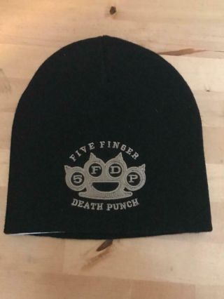 Five Finger Death Punch - " Classic Knuckle Duster Logo " - Beanie Hat - Official