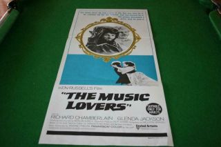 The Music Lovers 1971 Australian Daybill Movie Poster In Very Good Cond