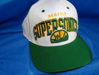 19366 - Seattle Supersonics Snap Back Cap Hat Nba Basketball Mitchell & Ness