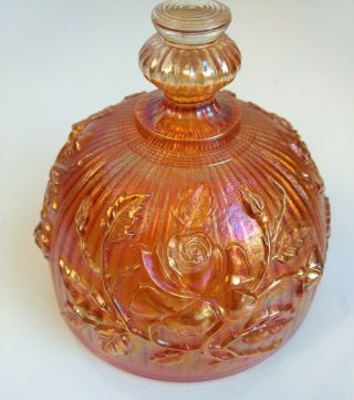 Imperial Open Rose Marigold Carnival Glass Butter Dish LID ONLY 2