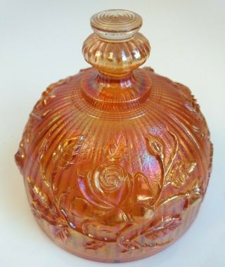 Imperial Open Rose Marigold Carnival Glass Butter Dish LID ONLY 3