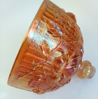 Imperial Open Rose Marigold Carnival Glass Butter Dish LID ONLY 6