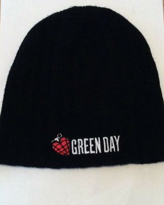 Green Day Beanie Hat American Idiot Official Merchandise 2004 Black