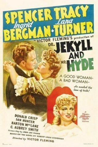 Dr Jekyll & Mr Hyde Movie Poster 1941 Spencer Tracy 2