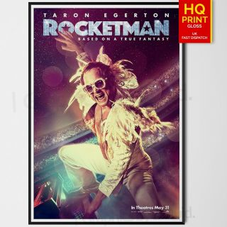 Rocketman Poster Art Movie 2019 Elton John Taron Egerton Print | A4 A3 A2 A1 |